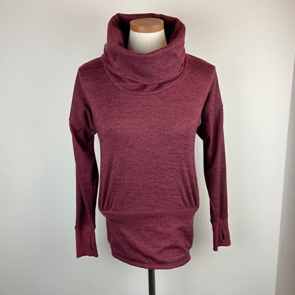 Athleta Batwing & Robin Cowl Neck Sweatshirt